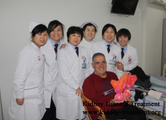 Recently, another kidney disease patients discharged from our hospital, we are so glad with him and we are glad that our Chinese therapies have been treated the kidney disease patients again.  Mahnud, who is from Irag, is 50 years old male, and he was troubled with polycystic kidney disease (PKD) for so many years.  He came into our hospital at 2013.11.22, when we first met this man, he was in a pale face, which is caused by long term of anemia. Meanwhile, he also had a poor appetite, and poor sleep quality. He cant sleep well at night, so he looked so weakness.  Our experts had the special test to him, in that time, his creatinine level is 370 and his high blood pressure is 150/90. After the tests, our experts make a systemic treatment project depending on his illness condition. Used our Chinese therapies such as medicated bath, foot bath, Micro-Chinese Medicine Osmotherapy, his illness condition was improved very effectively. His sleep quality had been improved, and his anemia was improved as well, the hemoglobin level has been reached a normal level. Besides, his appetite was also improved as well.  When he discharged from hospital, his creatinine level was reduced into 320, and his high blood pressure was 120/80. We are so glad to see the improvements of his illness, when he went home, he also have continuously treatment following the advices of our doctors. We believe that his illness condition will be improved better and better.  We use our Chinese therapies treated more than 64 countries kidney disease patients, and we hope we will help more and more kidney disease patients to live a high quality life. 