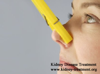 Why urine smell like ammonia with polycystic kidney disease