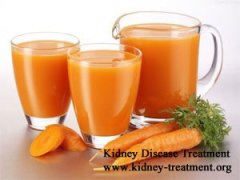 Can the Patients with Stage 3 Kidney Disease Drink Carrot Juice