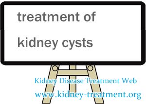 What is the Treatment for People with 8.1cm Kidney Cyst