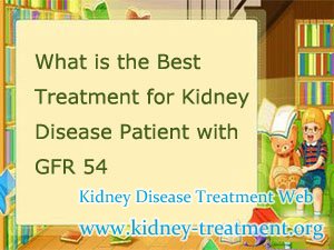 What is the Best Treatment for Kidney Disease Patient with GFR 54