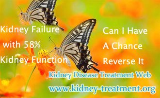 Kidney Failure with 58% Kidney Function Can I Have A Chance Reverse It