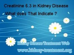 Creatinine 6.3 in Kidney Disease What does That Indicate