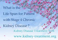 What is the Life Span for Patient with Stage 4 Chronic Kidney Disease