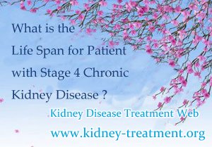 What is the Life Span for Patient with Stage 4 Chronic Kidney Disease