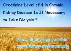 Creatinine Level of 4 in Chronic Kidney Disease Is It Necessary to Take Dialysis