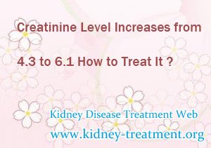 Creatinine Level Increases from 4.3 to 6.1 How to Treat It