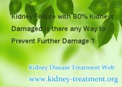 Kidney Failure with 80% Kidneys Damaged Is there any Way to Prevent Further Damage