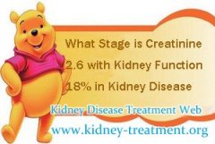 What Stage is Creatinine 2.6 with Kidney Function 18% in Kidney Disease