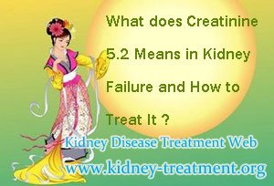 What does Creatinine 5.2 Means in Kidney Failure and How to Treat It