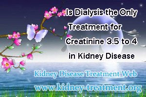 Is Dialysis the Only Treatment for Creatinine 3.5 to 4 in Kidney Disease