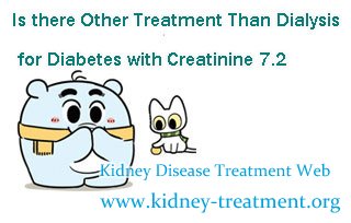 Is there Other Treatment Than Dialysis for Diabetes with Creatinine 7.2