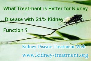 What Treatment is Better for Kidney Disease with 31% Kidney Function