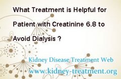 What Treatment is Helpful for Patient with Creatinine 6.8 to Avoid Dialysis