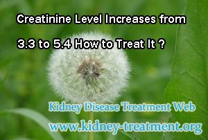 Creatinine Level Increases from 3.3 to 5.4 How to Treat It