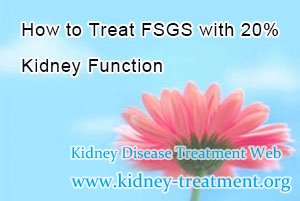 FSGS treatment, 20% Kidney Function, FSGS