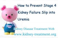 How to Prevent Stage 4 Kidney Failure Slip into Uremia