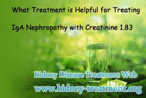 What Treatment is Helpful for Treating IgA Nephropathy with Creatinine 1.83