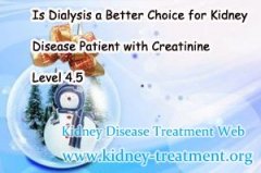 Is Dialysis a Better Choice for Kidney Disease Patient with Creatinine Level 4.5