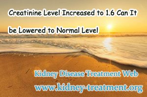 Creatinine Level Increased to 1.6 Can It be Lowered to Normal Level