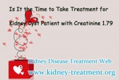 Is It the Time to Take Treatment for Kidney Cyst Patient with Creatinine 1.79