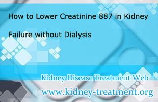 How to Lower Creatinine 887 in Kidney Failure without Dialysis