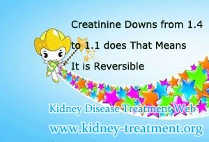 Creatinine Downs from 1.4 to 1.1 does That Means It is Reversible