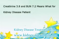 Creatinine 3.8 and BUN 7.2 Means What for Kidney Disease Patient