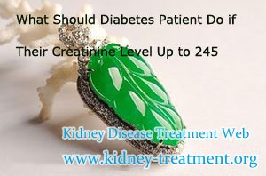 What Should Diabetes Patient Do if Their Creatinine Level Up to 245