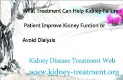 What Treatment Can Help Kidney Failure Patient Improve Kidney Funtion or Avoid Dialysis