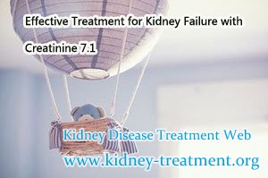 Effective Treatment for Kidney Failure with Creatinine 7.1