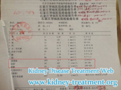 High Creatinine Level Downs from 1254umol/L to 507umol/L