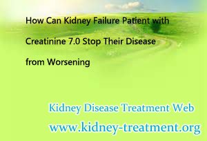 How Can Kidney Failure Patient with Creatinine 7.0 Stop Their Disease from Worsening