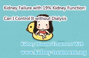 Kidney Failure with 19% Kidney Function: Can I Control It without Dialysis