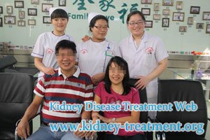 The Edema in Nephrotic Syndrome Disappeared