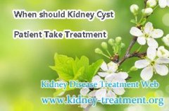 When should Kidney Cyst Patient Take Treatment