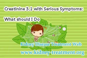Creatinine 3.1 with Serious Symptoms: What should I Do