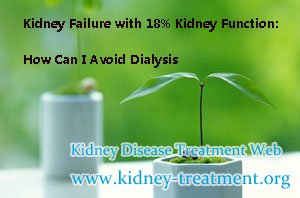 Kidney Failure with 18% Kidney Function: How Can I Avoid Dialysis