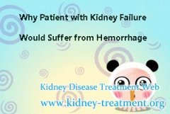 Why Patient with Kidney Failure Would Suffer from Hemorrhage