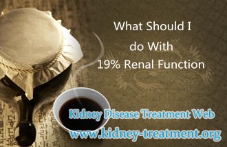What Should I do With 19% Renal Function