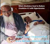 Which Medicines Used to Reduce Creatinine 4.5 with Hypertension