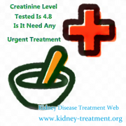 Creatinine Level Tested Is 4.8 Is It Need Any Urgent Treatment