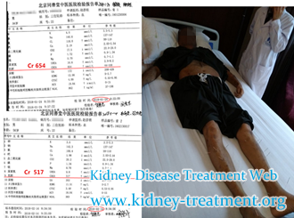 The High Creatinine 654 is Reduced Gradually with Chinese Medicine